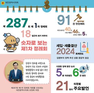 제287회 제1차 정례회 주요내용
