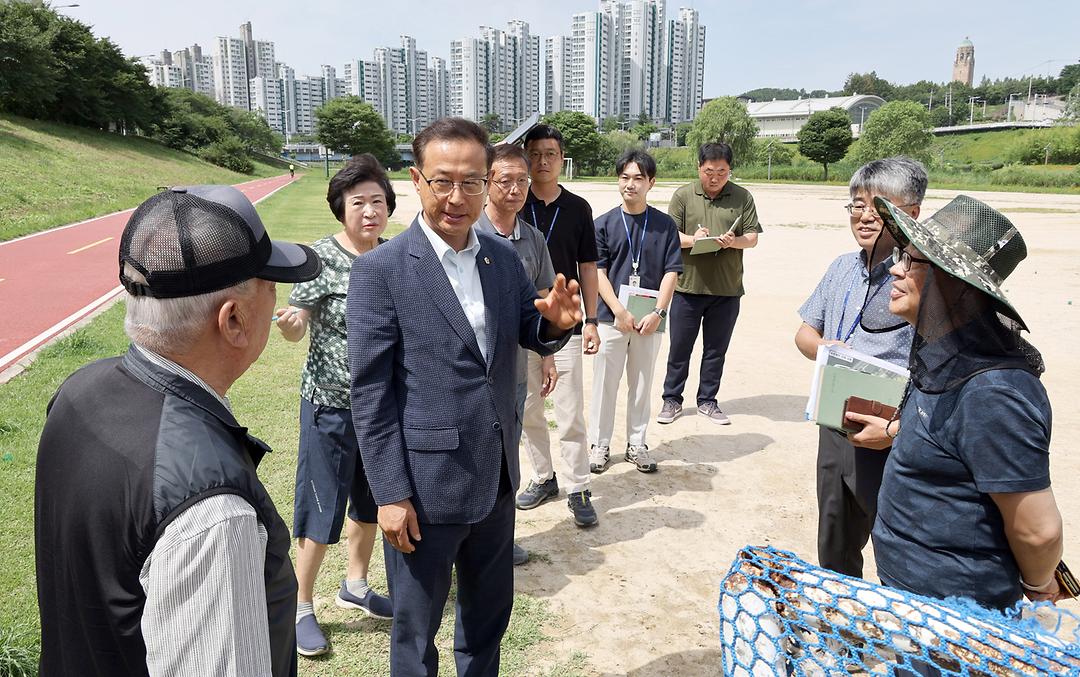 민경배의원 유등천일원 현장방문 (1)