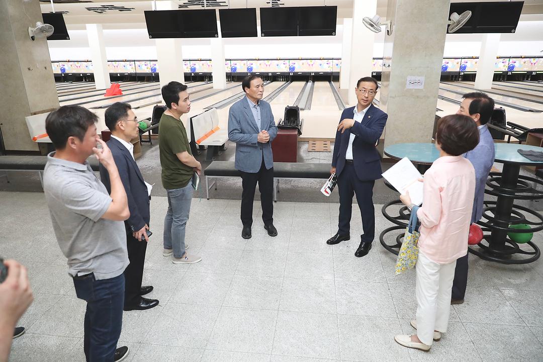 민경배 위원 현장방문 - 월드컵볼링경기장-1