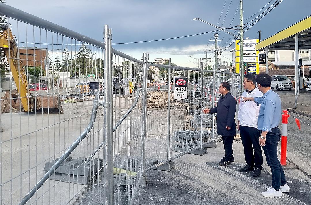 트램노선 확장 공사현장-2