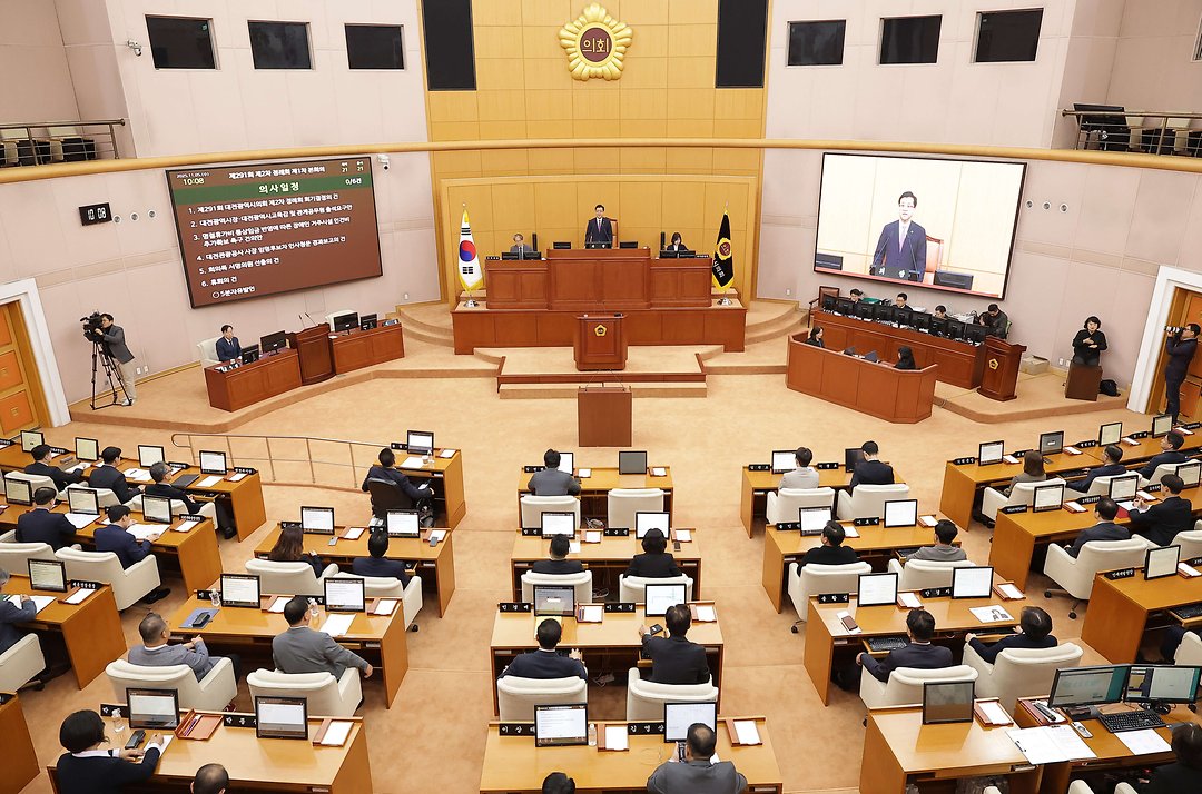 제291회 제2차 정례회 제1차 본회의장(2025.11.05.)