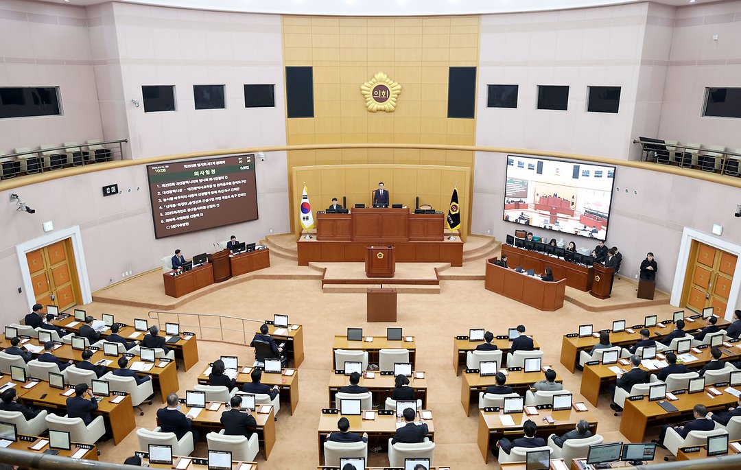 1. 제295회 임시회 제1차 본회의(2026.3.16.) 회의장 전경